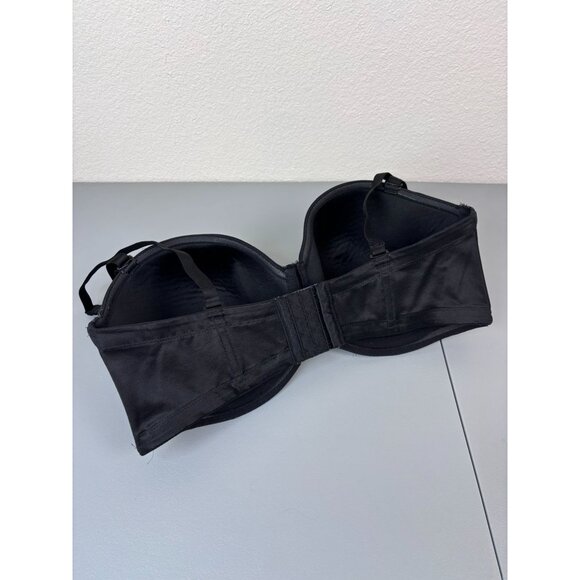Wacoal women's 40DDD black red carpet strapless underwire bra lightly lined - Picture 3 of 5